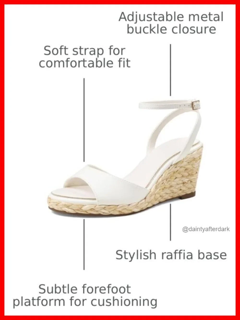Espadrille Wedge Sandals Womens Raffia Ankle Strap Buckle Open Toe Summer Shoes